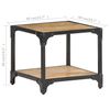 vidaXL Table basse 40x40x36 cm Bois massif de manguier brut