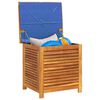 vidaXL Boîte de rangement de jardin persiennes 60x50x56cm bois acacia