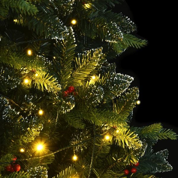 vidaXL Sapin de Noël artificiel articulé avec 300 LED 180 cm