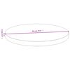 vidaXL Dessus de table &Oslash;60x4 cm bambou
