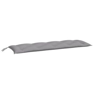 vidaXL Coussin de banc de jardin gris 150x50x7 cm tissu oxford