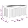 vidaXL Bo&icirc;te de rangement de jardin 110x52x55 cm Bambou