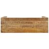 vidaXL Table console 110x35x76 cm Bois de manguier brut