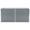 vidaXL Jardini&egrave;re 160 x 80 x 45 cm Acier galvanis&eacute; Gris