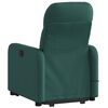 vidaXL Fauteuil inclinable de massage vert foncé tissu