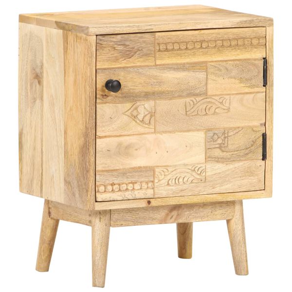 vidaXL Table de chevet 40x30x50 cm Bois de manguier massif