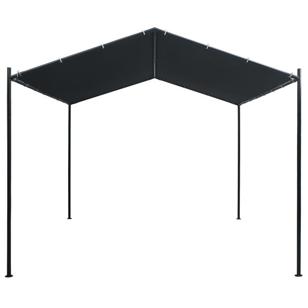 vidaXL Auvent tente belv&eacute;d&egrave;re 3x3 m Acier Anthracite
