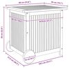 vidaXL Bo&icirc;te de rangement de jardin avec roues 60x50x58 cm Bois acacia