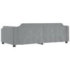 vidaXL Lit de jour gris clair 100x190 cm tissu