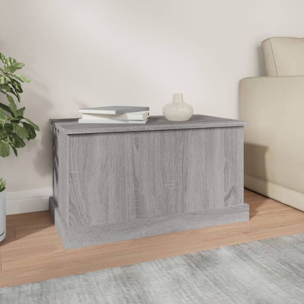 vidaXL Bo&icirc;te de rangement sonoma gris 70x40x38 cm bois d'ing&eacute;nierie