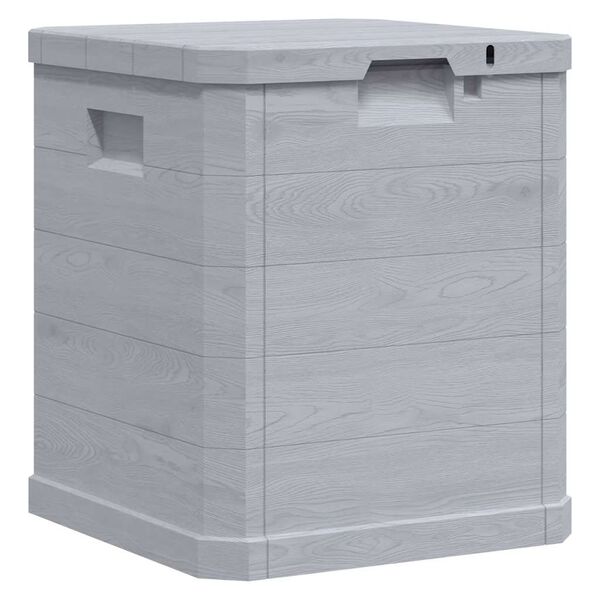 vidaXL Bo&icirc;te de rangement de jardin 90 L Gris clair