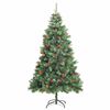 vidaXL Sapin de No&euml;l artificiel articul&eacute; 300 LED et boules 180 cm