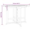 vidaXL Ensemble à dîner d'extérieur pliable 5 pcs Bois solide de teck