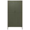 vidaXL Garde-robe Vert olive 90x50x180 cm Acier