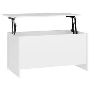 vidaXL Table basse Blanc 102x55,5x52,5 cm Bois d'ing&eacute;nierie