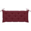 vidaXL Banc de jardin avec coussin 120 cm Bambou