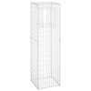 vidaXL Poteau &agrave; panier de gabion 50x50x180 cm Fer