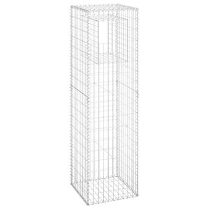 vidaXL Poteau &agrave; panier de gabion 50x50x180 cm Fer