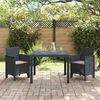 vidaXL Ensemble de salle à manger pour jardin 3 pcs Anthracite