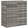 vidaXL Boîte à coussins de jardin Résine tressée 100x49x103,5 cm Gris