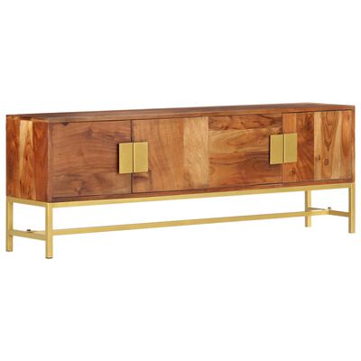 vidaXL Meuble TV 140x30x50 cm Bois d'acacia massif