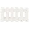 vidaXL Jardini&egrave;re avec design de cl&ocirc;ture blanc 60x30x30 cm pin massif