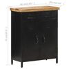 vidaXL Buffet 60x30x76 cm Bois de manguier brut