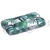 vidaXL Coussins de canap&eacute; palette lot de 7 Motif de feuilles