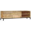 vidaXL Meuble TV 145x30x41 cm Bois massif de manguier