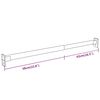 vidaXL Rails de garde-robe t&eacute;lescopiques 4 pcs Argent&eacute; 58-100 cm