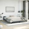vidaXL Cadre de lit sans matelas gris foncé California velours