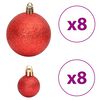 vidaXL Boules de No&euml;l 100 pcs dor&eacute; et rouge bordeaux 3 / 4 / 6 cm