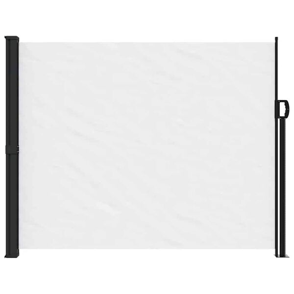 vidaXL Auvent latéral rétractable blanc 170x300 cm