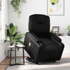 vidaXL Fauteuil inclinable de massage électrique noir similicuir