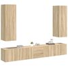 vidaXL Ensemble de meubles TV 5 pcs Ch&ecirc;ne sonoma Bois d'ing&eacute;nierie