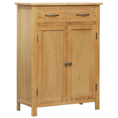 vidaXL Armoire à chaussures 76x37x105 cm Bois de chêne solide