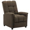 vidaXL Fauteuil inclinable &eacute;lectrique marron tissu
