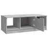 vidaXL Table basse gris b&eacute;ton 102x50x36 cm bois d'ing&eacute;nierie