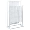 vidaXL Porte-serviettes sur pied Blanc 48x24x78,5 cm Fer