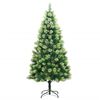 vidaXL Sapin de Noël artificiel articulé avec 300 LED 180 cm