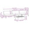 vidaXL Ensemble de Canap&eacute;s Uni 4 pcs Gris Bois d'Acacia Massif