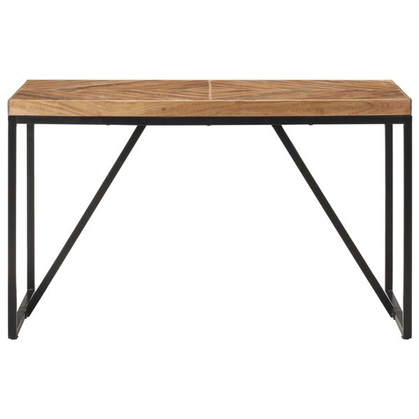 vidaXL Table &agrave; manger 120x60x76 cm Bois massif d'acacia et de manguier