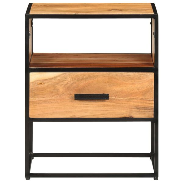 vidaXL Table de chevet 40x30x50 cm Bois d'acacia massif