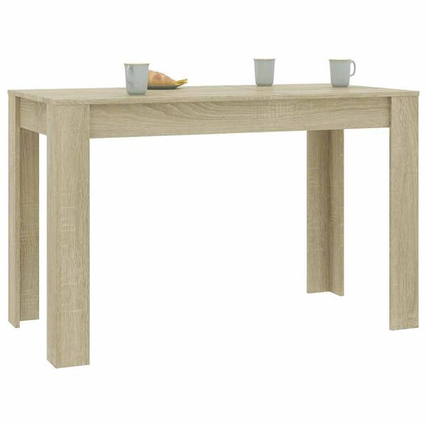 vidaXL Table &agrave; manger Ch&ecirc;ne sonoma 120x60x76 cm Bois d'ing&eacute;nierie