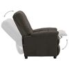 vidaXL Fauteuil inclinable &eacute;lectrique taupe tissu