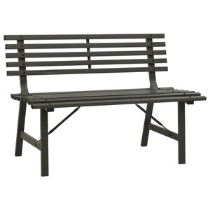 vidaXL Banc de jardin 110 cm Acier Noir