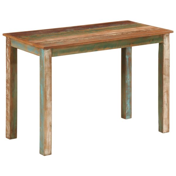 vidaXL Table de salle &agrave; manger 110x55x76cm Bois massif de r&eacute;cup&eacute;ration