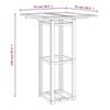 vidaXL Table de bistro 75x75x110 cm Bois d'acacia massif