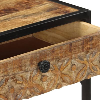 vidaXL Table console 100x35x75 cm Bois de manguier massif