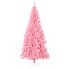 vidaXL Sapin de No&euml;l artificiel avec support rose 240 cm PVC